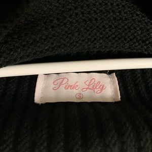 From Pink Lily Boutique, black sweater, size small